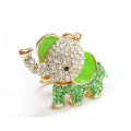 wholesale promotional key chains crystal elephant keychain